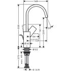 Hansgrohe VIVENIS 210 bateria umywalkowa z wyciąganą...