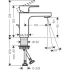 Hansgrohe VERNIS Shape 100 Robinetterie de lavabo, avec...