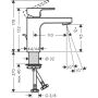 Hansgrohe VERNIS Shape 100 umyvadlová baterie, s výsuvným odtokem 1 1/4" chrom