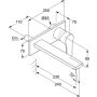 Kludi ZENTA SL Grifo de pared para lavabo, empotrado, cromado, dos orificios