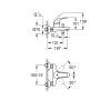 Grohe Start Curve Badearmatur, Aufputz, chrom