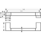 Barra de sujeción Hansgrohe AddStoris, 348 mm,...