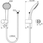 Zestaw prysznicowy Ideal Standard Idealrain (chrom)