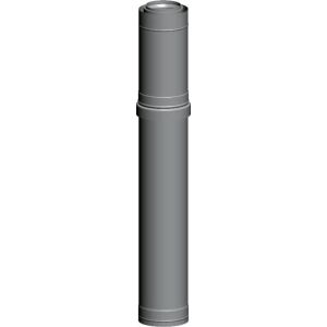 Wolf dikey çatı kanalı C33x DN80/125, 1000 mm, paslanmaz çelik/PPden imal edilmiştir