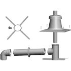 Wolf bağlantı seti DN80/125 - C33x DN80/125 mil...