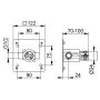 Corps de base Keuco,  kit 1, pour 52916/59516