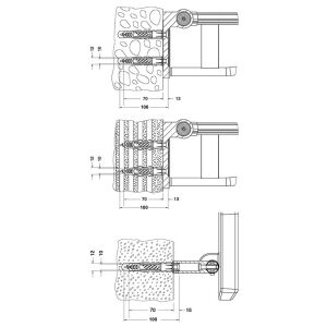 Keuco Σετ στερέωσης PLAN αρ. 5 PG2