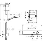 Sistema de ducha Hansgrohe PULSIFY SELECT 105 3jet,...