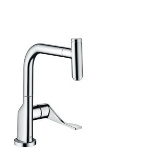 Torneira de lavatório Hansgrohe SELECT AXOR CITTERIO, com bica extraível cromada