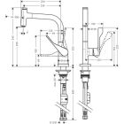 Hansgrohe SELECT AXOR CITTERIO Grifo para fregadero,  con...