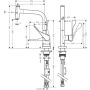 Hansgrohe SELECT AXOR CITTERIO lavabo bataryası, çekilebilir çıkışlı krom