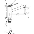 Hansgrohe Zesis Spültisch Armatur, M33, 150 mattschwarz