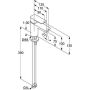 Kludi PURE&STYLE 75 Waschtisch Armatur, ohne Ablaufgarnitur, schwarzmatt