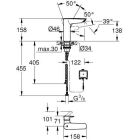 Μίξερ νιπτήρα Grohe Eurosmart, M-Size, υβριδικό χρώμιο