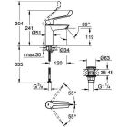 Bateria umywalkowa Grohe Eurosmart, długa metalowa...