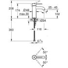 Grohe Essence Waschtisch Armatur, S-Size, cool sunrise,...