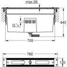 Grohe: base para montaje de banco de azulejos