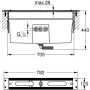 Grohe substructure for tile bench installation