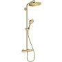 Hansgrohe Showerpipe CROMA SELECT S 280 1jet, mit Brausethermostat polished gold optic