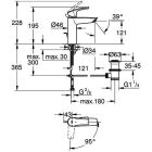 Misturadora de lavatório Grohe EUROSMART, tamanho...