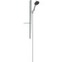 Hansgrohe Brausegarnitur RAINFINITY 130 3jet, EcoSmart mit Brausestange 900mm chrom