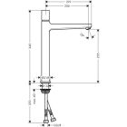 Hansgrohe Select METROPOL 260 Μίξερ νιπτήρα, χρώμιο