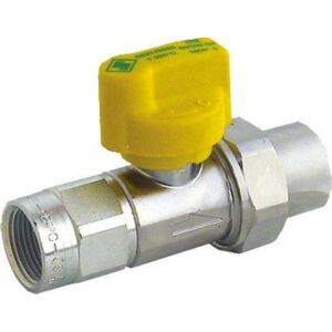 Valvola a sfera SEPP Gas 5521, ottone, passaggio DN 15, cromata