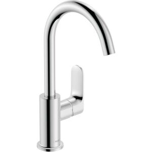 Hansgrohe Rebris S 210 lavabo bataryası, döner başlıklı, açılır atıklı krom