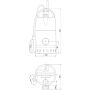 Čerpadlo Grundfos na odvodnenie suterénu UNILIFT CC 9 A1, 0,78 kW, s plavákovým spínačom