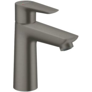 Hansgrohe TALIS E 110 μίξερ νιπτήρα, χωρίς αναδυόμενο απόβλητο μαύρο χρώμιο βουρτσισμένο