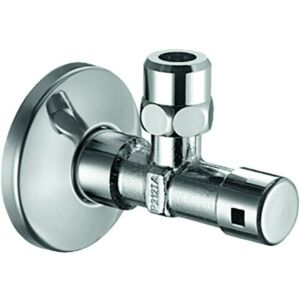 Schell angle valve, chrome, secured operation 1/2"x3/8"