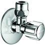 Schell COMFORT angle control valve, chrome, short model 3/8"x3/8"