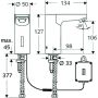 Schell Elektronische CELIS E Waschtisch Armatur, Typ HD-K, Batteriebetrieb chrom