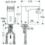 Schell Elektronische CELIS E Waschtisch Armatur, Typ HD-M, Steckernetzteil chrom