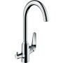 Hansgrohe eviye bataryası 220 M42, cihaz durdurma valfli krom