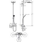 Hansgrohe Duş Borusu PULSIFY 260 1jet, banyo termostatlı,...