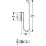 Grohe Selection Reserve portarotolo, per 2 rotoli, 240 mm cool sunrise spazzolato