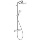 Hansgrohe Showerpipe CROMA E 280 1jet, EcoSmart 9 l/min, se sprchovým termostatem chrom