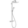 Hansgrohe Σωλήνας ντους CROMA E 280 1jet, EcoSmart 9 l/min, με θερμοστάτη ντους χρώμιο