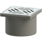 Boiler top section, V2A, made of ABS, with design grate...