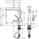 Hansgrohe FINORIS 230 misturadora de lavatório,...