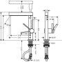 Hansgrohe FINORIS 230 Waschtischarmatur, mit Ausziehbrause 2jet, mattweiß