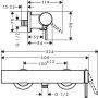 Hansgrohe FINORIS bateria prysznicowa, natynkowa, chrom