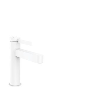 Hansgrohe FINORIS 110 Waschtischmischer, mit Zugstangen Ablaufgarnitur 1 1/4" mattweiß