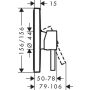 Hansgrohe FINORIS Brausearmatur, Aufputz, Fertigset, chrom