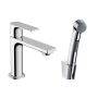 Hansgrohe Hansgrohe Rebris E - Waschtischarmatur mit Bidetbrause (chrome)