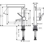 Hansgrohe FINORIS 230 basin mixer, with swivel spout,...