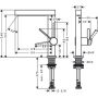 Hansgrohe FINORIS 230 lavabo bataryası, döner ağızlı, mat beyaz