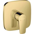 Hansgrohe TALIS E Brausearmatur, Fertigset, Unterputz, polished gold optic