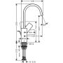 Hansgrohe VIVENIS 210 Waschtischmischer, mit Zugstangen Ablaufgarnitur 1 1/4" mattweiß